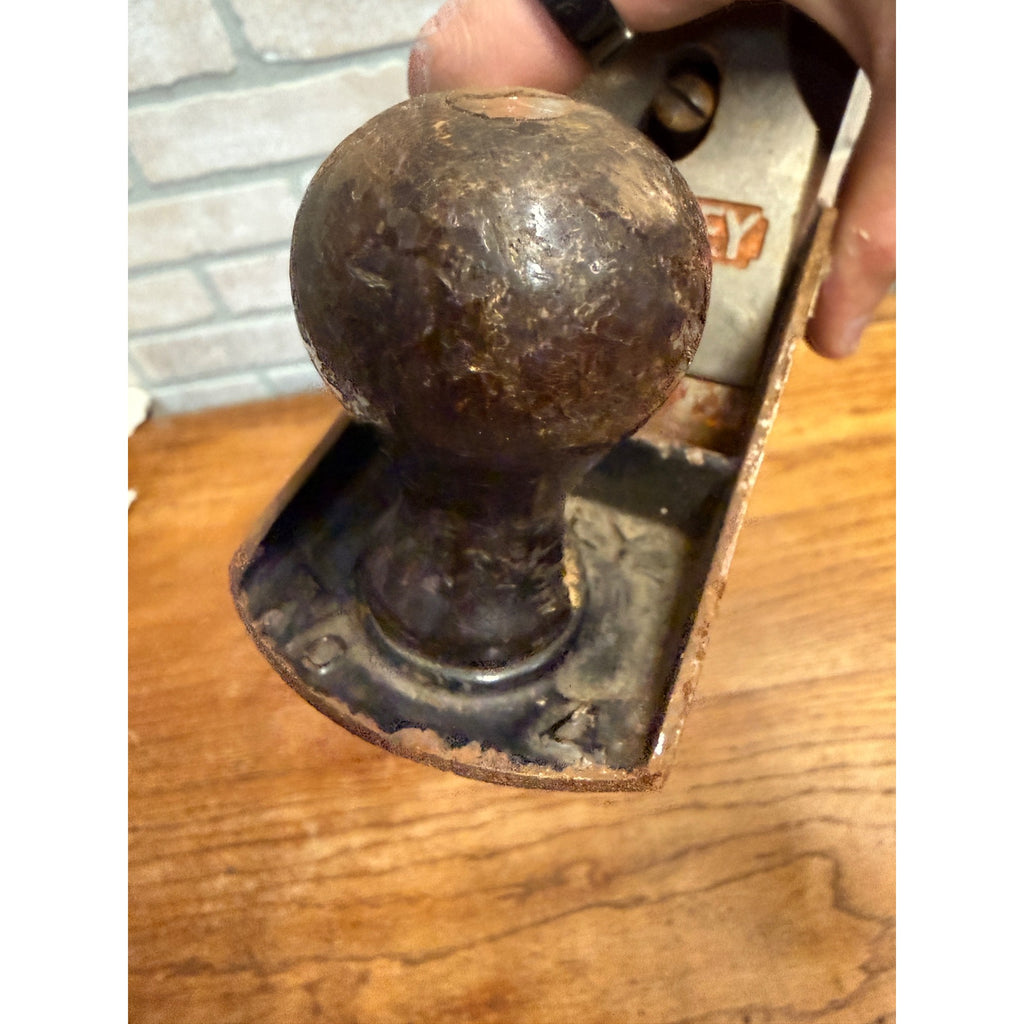 Vintage Stanley No 4 Wood Carpentry Plane Grooved Planer Tool For Restoration