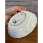 Rare 1850s Wedgwood Blue & White Transferware Small Bowl Ironstone Geneva 19th c