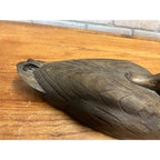 Vintage Brown Duck Decoy by Culbertson's 14" Resin