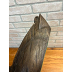 Vintage Brown Duck Decoy by Culbertson's 14" Resin