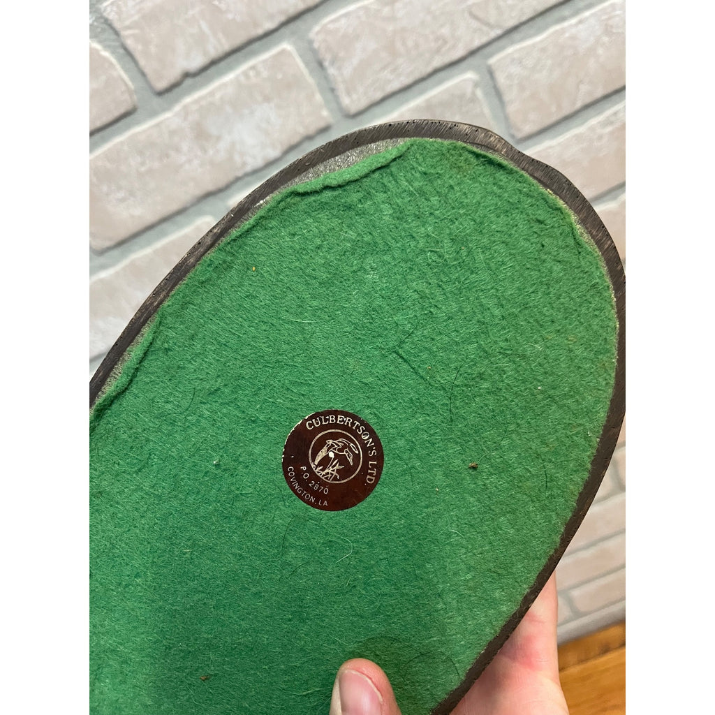 Vintage Brown Duck Decoy by Culbertson's 14" Resin