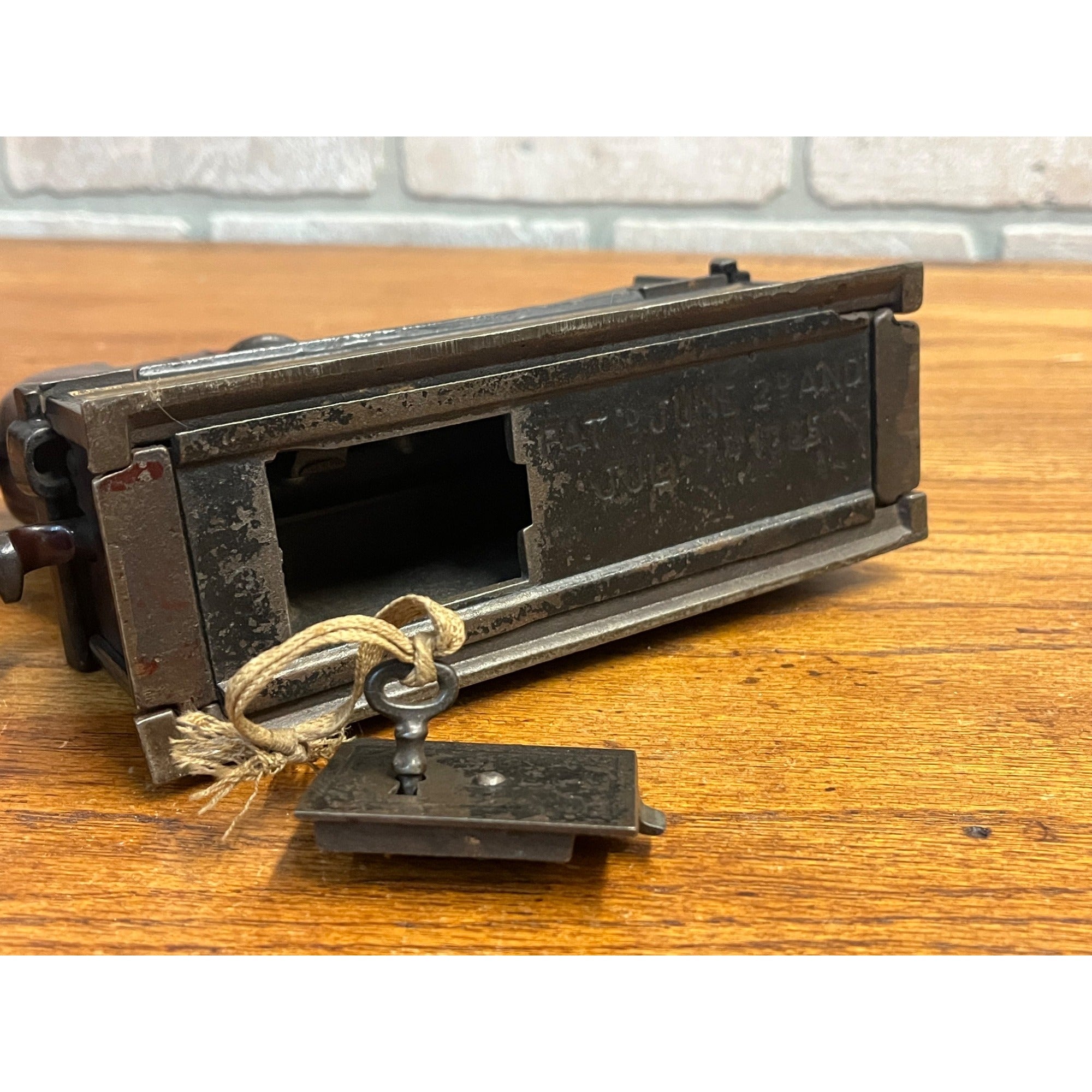 Antique Original 1885 Trick Pony Mechanical Bank & Key Shepard Hardware