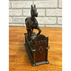 Antique Original 1885 Trick Pony Mechanical Bank & Key Shepard Hardware