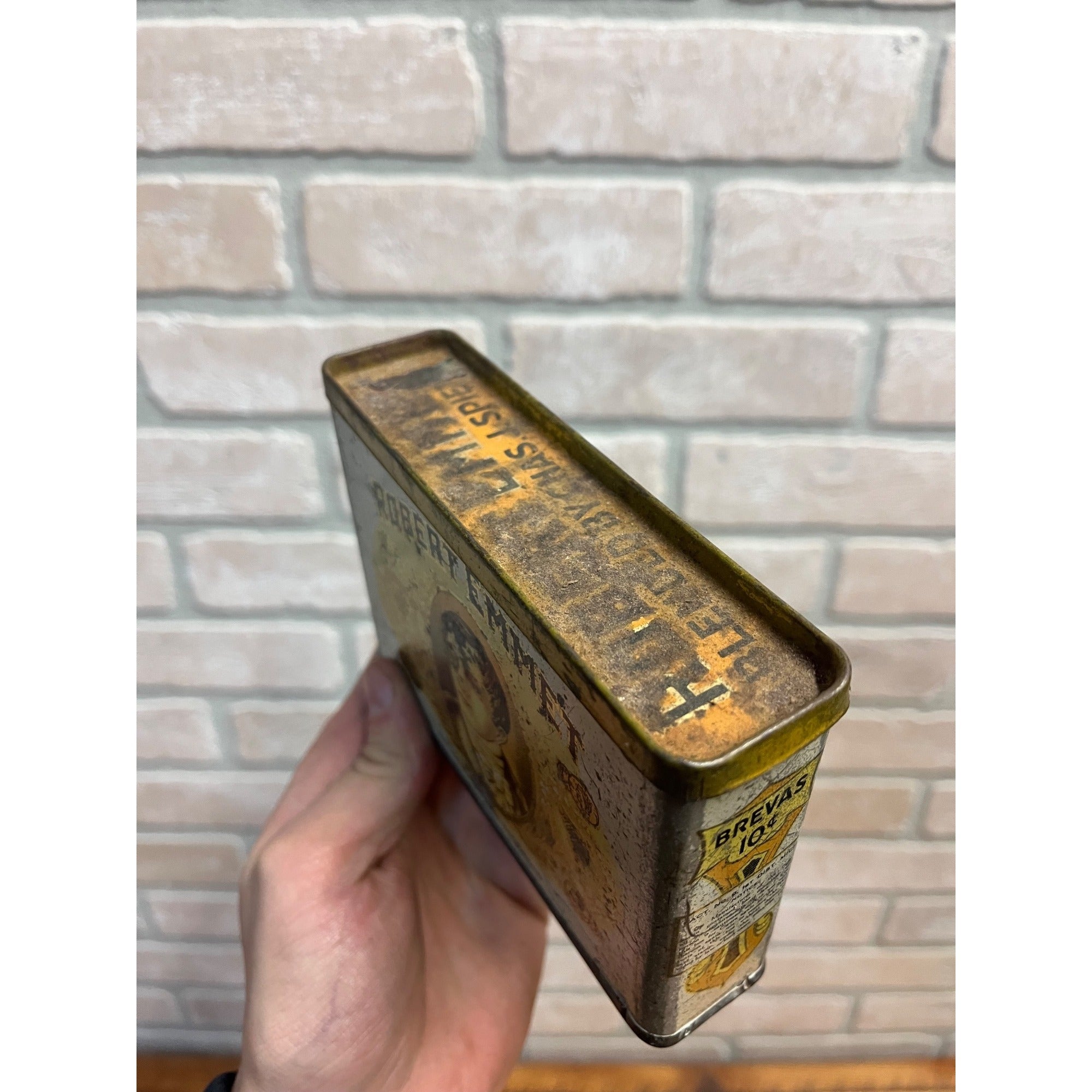 Vintage Robert Emmet Tobacco Tin Advertising  Spietz Cigar Co. Detroit MI