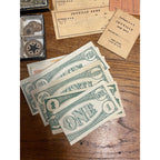 Antique 1890s Educational Toy Money - Milton Bradley - E.S. Fisher’s Patent 1877