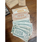Antique 1890s Educational Toy Money - Milton Bradley - E.S. Fisher’s Patent 1877