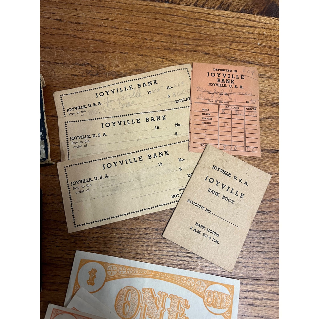 Antique 1890s Educational Toy Money - Milton Bradley - E.S. Fisher’s Patent 1877
