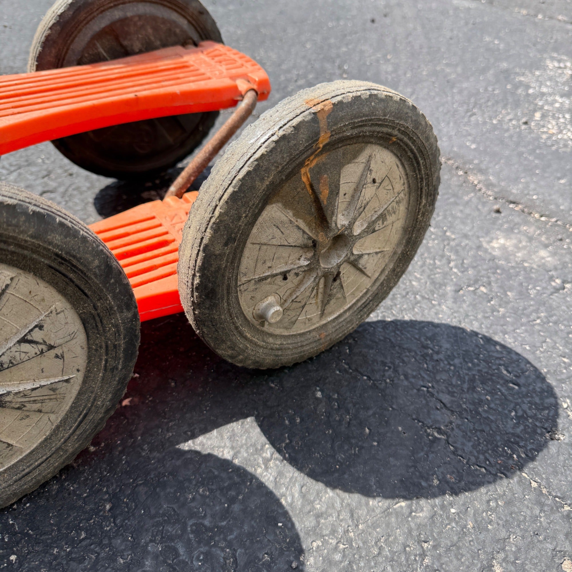 Vintage Empire Plastics Skat Skoota Pedal Skate Scooter, Sears Stand Ride-on Toy