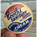 Milk Bottle Cap - Booth's Sanitary Dairy Farm - Berlin, (Wisconsin) Wis WI - Cream