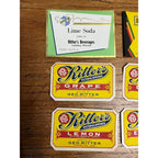 Vintage George Ritters Cedarburg Wisconsin Soda Bottle Labels Lot Geo Wis WI