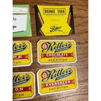 Vintage George Ritters Cedarburg Wisconsin Soda Bottle Labels Lot Geo Wis WI