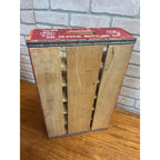 Vintage Dr Pepper Wooden Soda Crate Carrier Case Bottle Holder - Excellent!