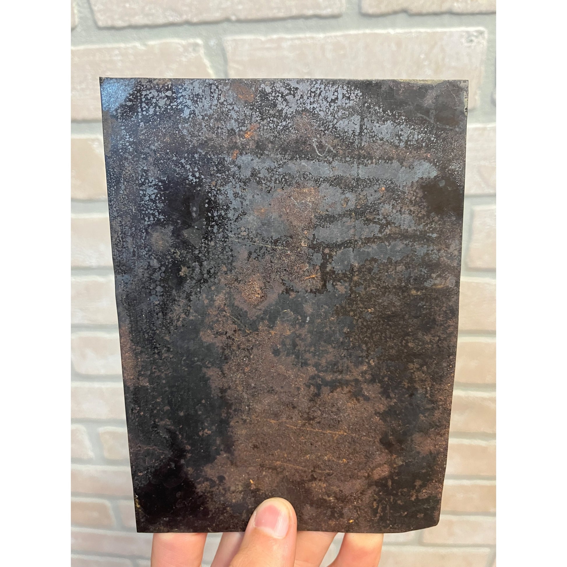 1800s Tintype Photo Creepy Scary Old Man 5x7 Large Format Strange Antique Photo