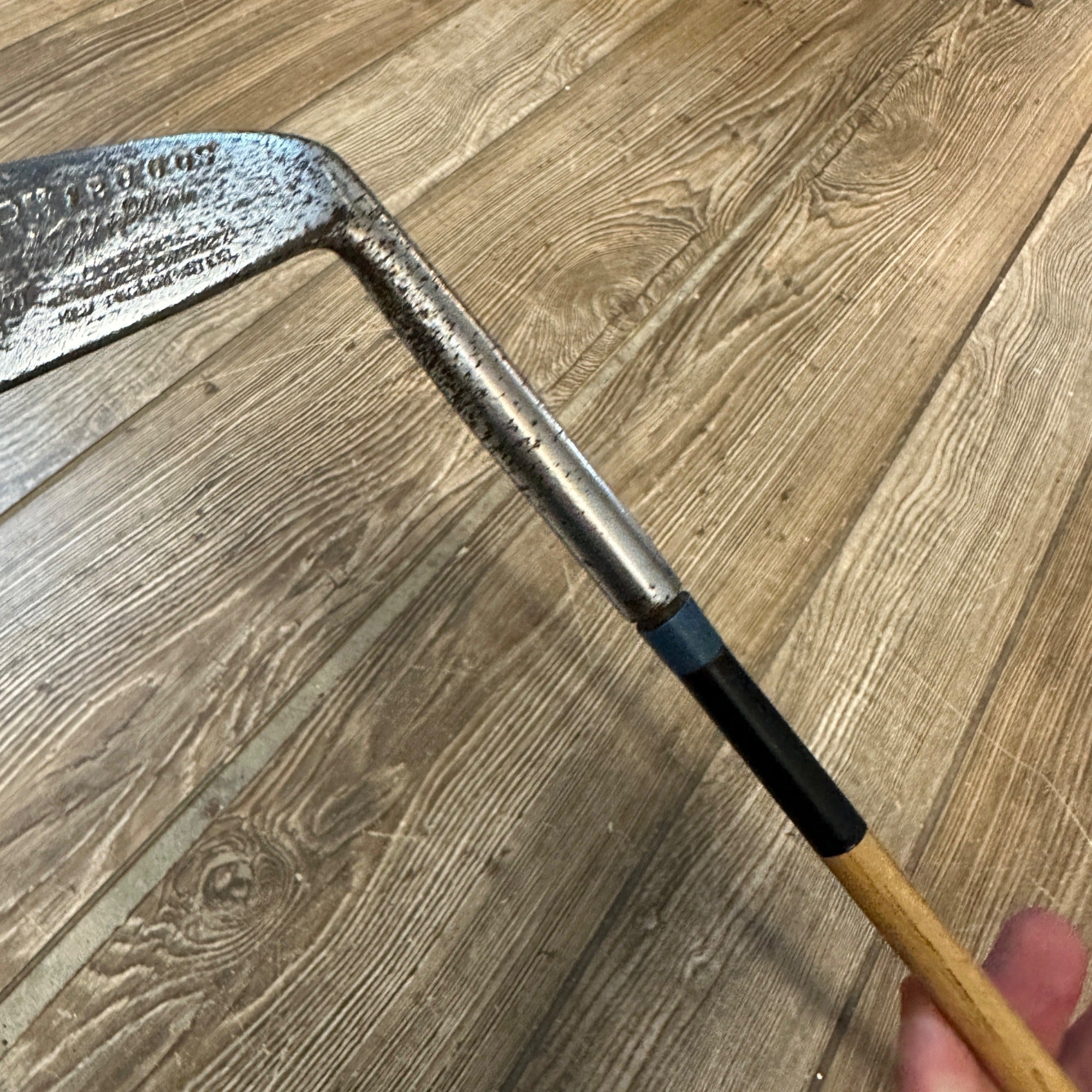 Vintage 1920s Kro-Flite Sweetspot Hickory Shaft #4 Iron Golf Club Wright & Ditson