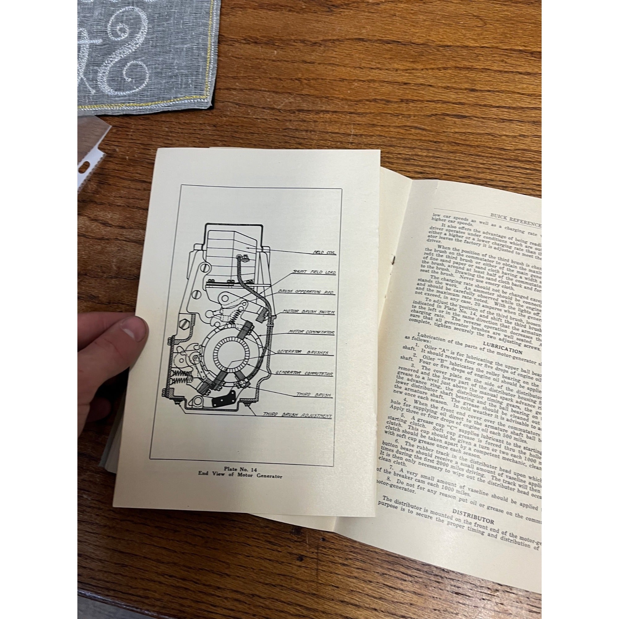 Vintage 1922 Buick Motors Reference Book Car Care Repairs OEM