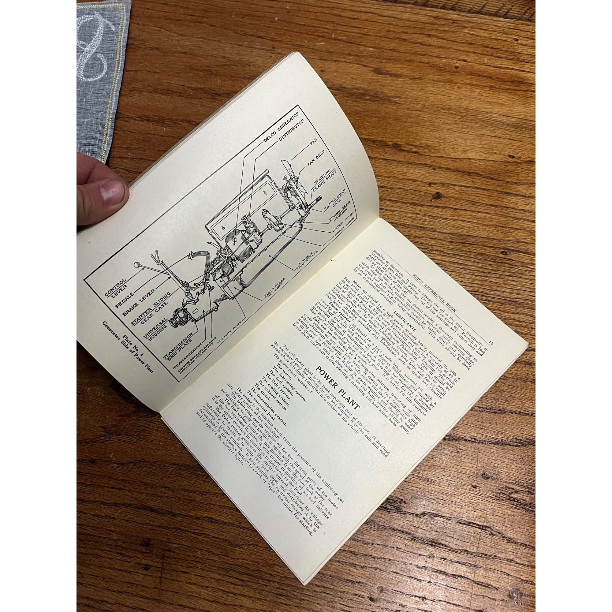 Vintage 1922 Buick Motors Reference Book Car Care Repairs OEM