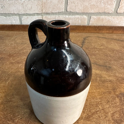 Vintage 5-1/2" Small Fancy Jug  Red Wing? Unsigned Stoneware