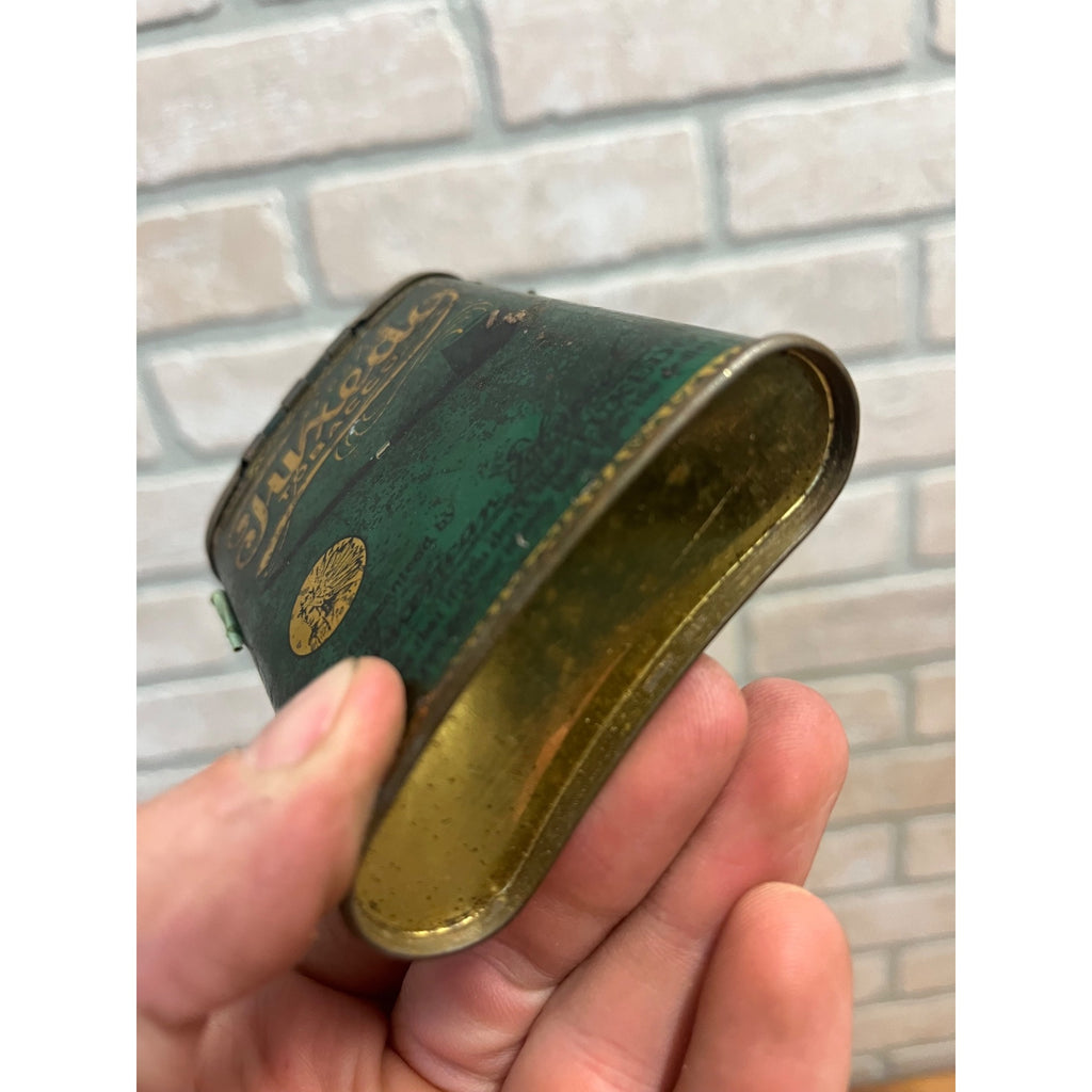 Vintage Tuxedo Tobacco Tin Empty Vertical Pocket Pipe Mixture Can