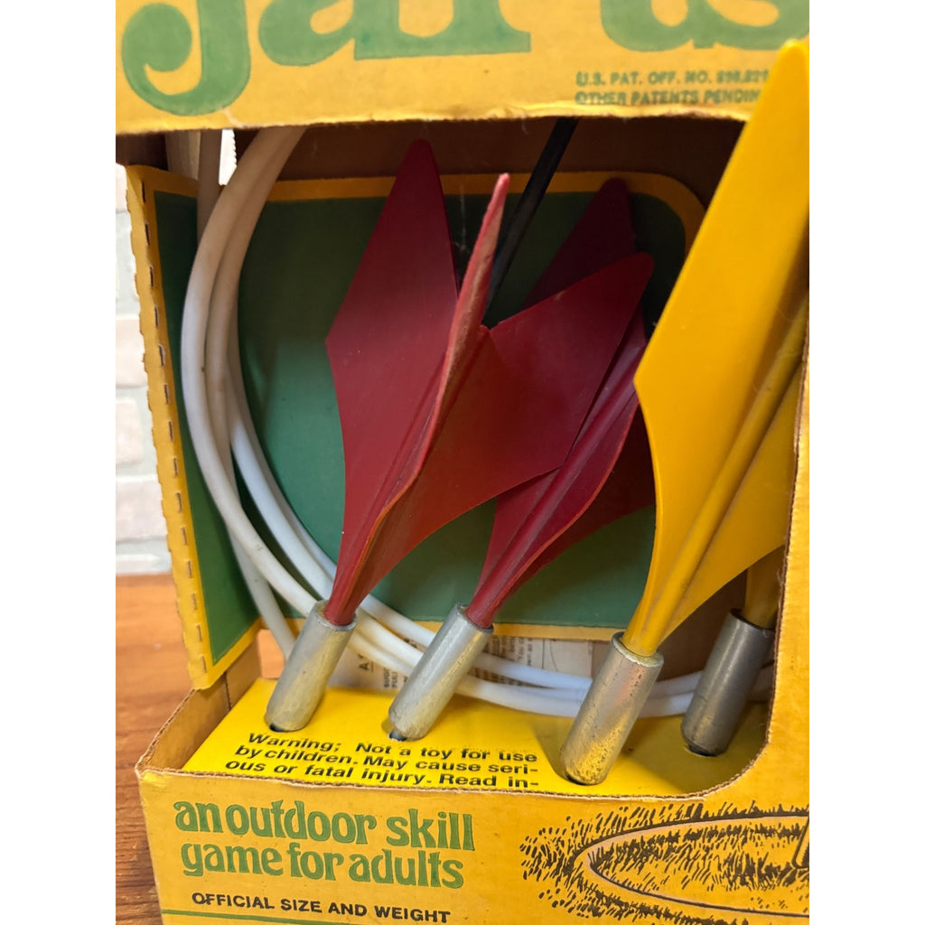 Vintage Lawn Darts Game W/ Box Complete Jarts