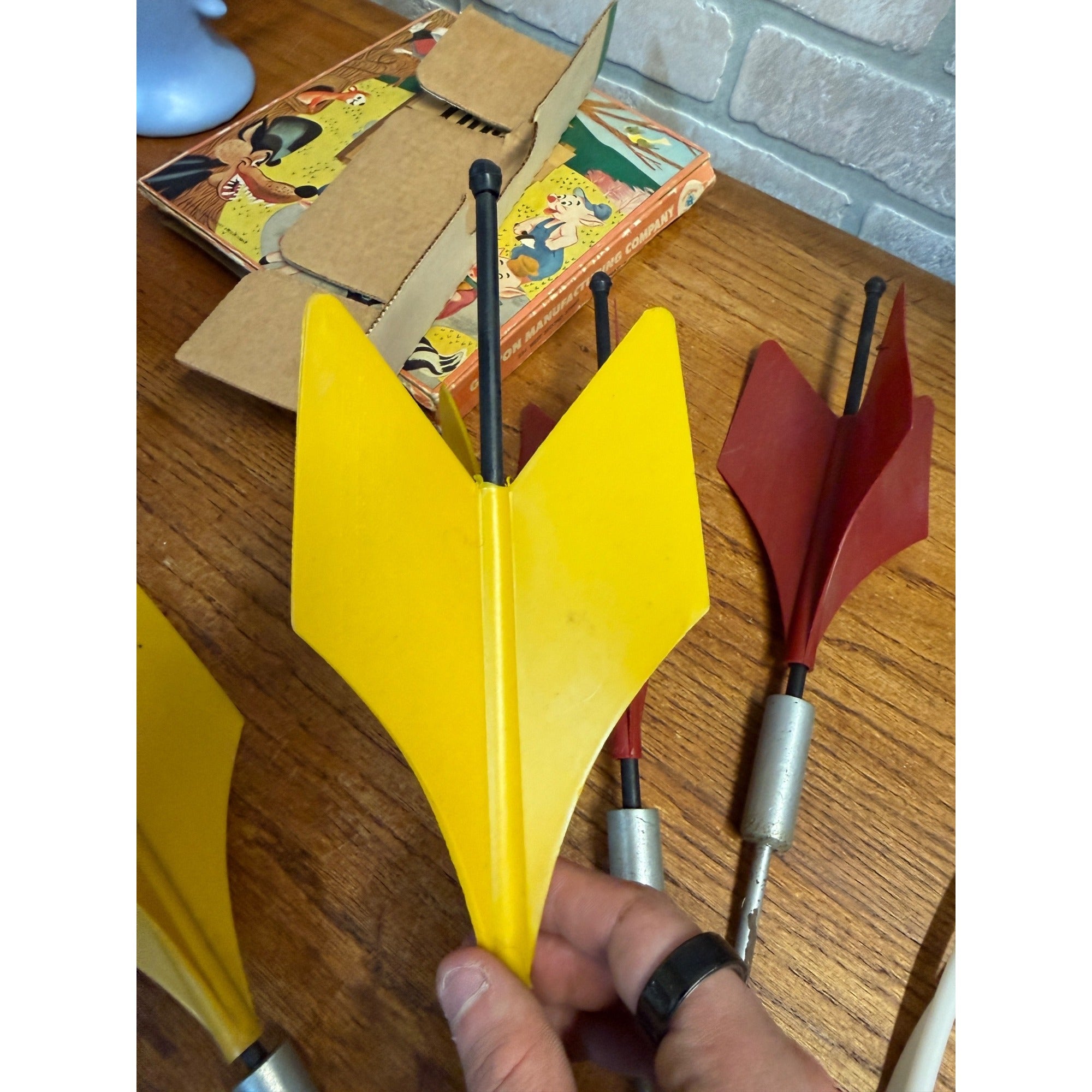 Vintage Lawn Darts Game W/ Box Complete Jarts