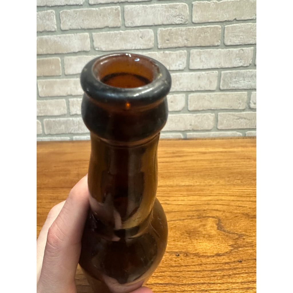 Pre-Pro Elgin Eagle Brewing Co. Beer Bottle 12oz Amber Brown Embossed ILL Illinois
