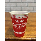 7 Oz Drink Coca-Cola "The Pause That Refreshes" Wax Paper Cup "Refreshing"