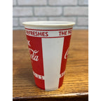 7 Oz Drink Coca-Cola "The Pause That Refreshes" Wax Paper Cup "Refreshing"