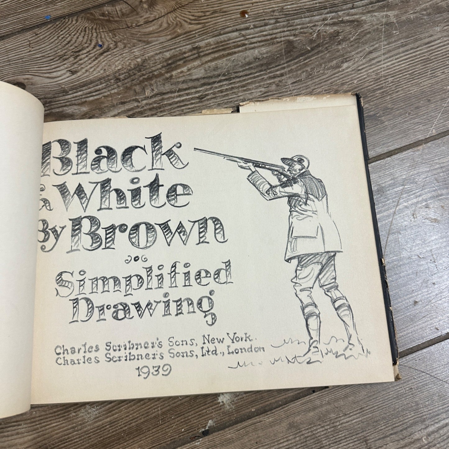 1939 Black & White Simplified Drawing by Paul Brown 1st Edition Hardcover