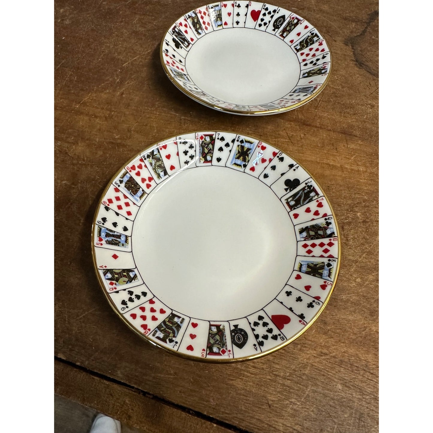 Queen's Fine Bone China England Poker Alice In Wonderland Cards Theme