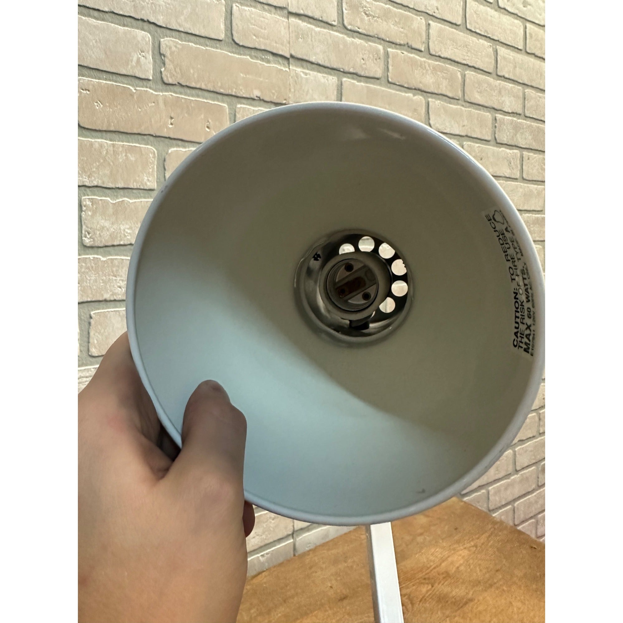 Vintage Drafting Desk Lamp White Articulating Swing Arm w/ Weighted Base Pixar