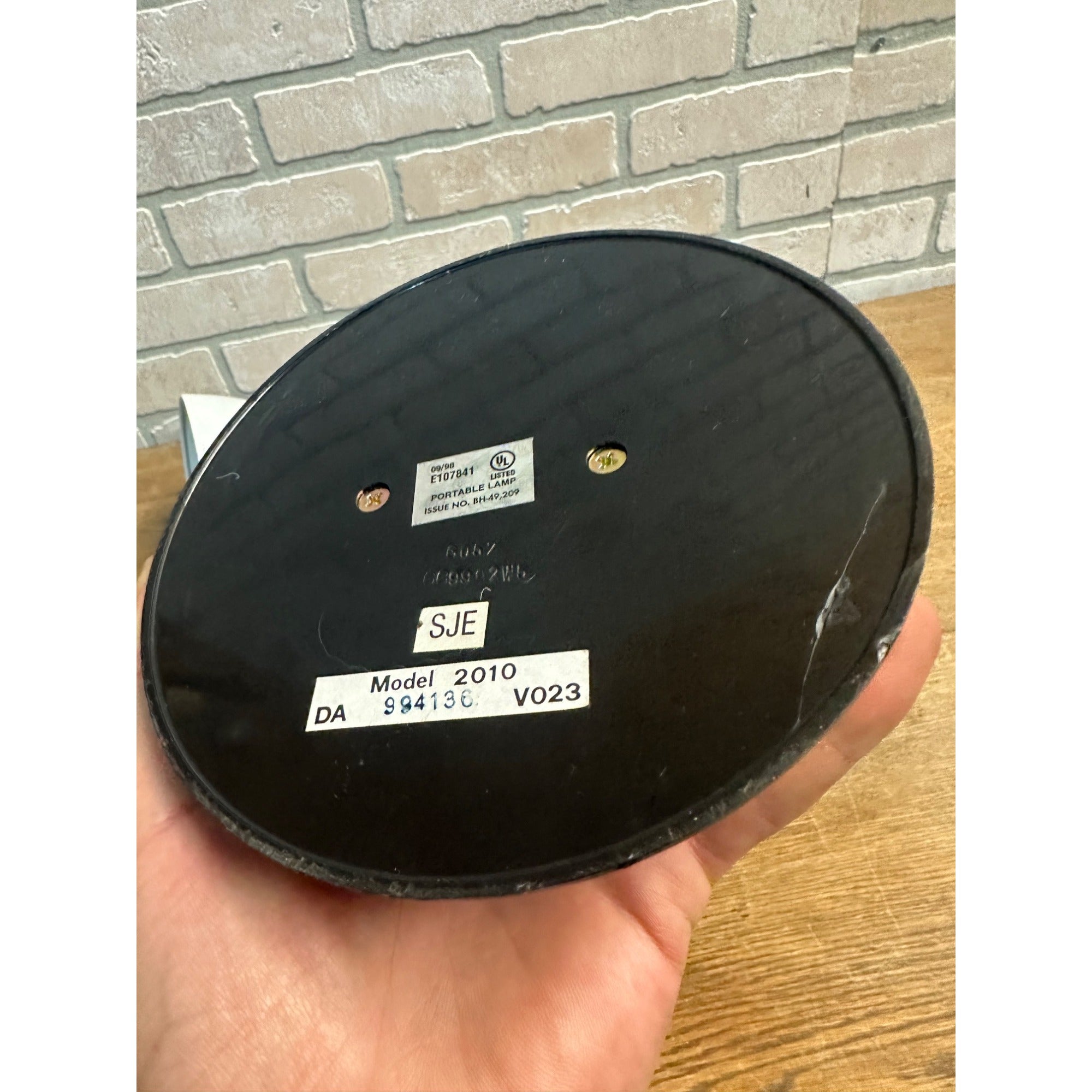 Vintage Drafting Desk Lamp White Articulating Swing Arm w/ Weighted Base Pixar