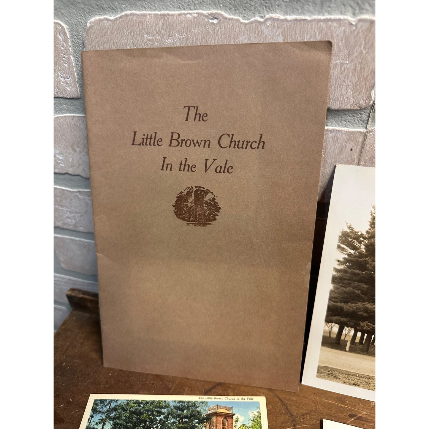 Vintage Little Brown Church in the Vale Real Photos Nashua Iowa Postcards Book