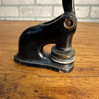 Antique Cast Iron Notary Stamp Seal -Chippewa Mich Frank Trapasso Notary