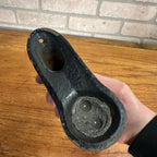 Antique Cast Iron Notary Stamp Seal -Chippewa Mich Frank Trapasso Notary