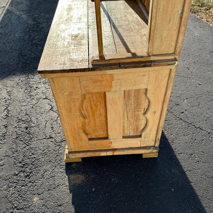 Antique Primitive Bakers Bread-Making Cabinet Cupboard