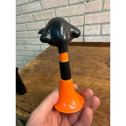 Vintage 1950s Halloween Black Cat Rubber Horn Noisemaker - Fun World Inc