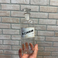 Vintage Glass Pharmacy Apothecary Bottle With Stopper and Glass Label Reading Tr. Cinnam. (Tincture of Cinnamon)