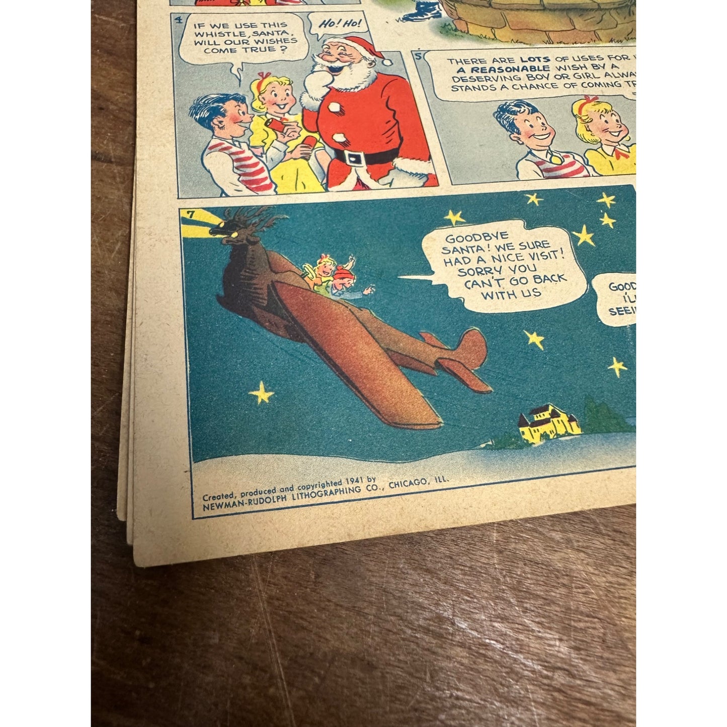 RARE BOB & BETTY AND SANTA'S WISHING WHISTLE COMIC BOOK SEARS ROEBUCK! 1941 XMAS