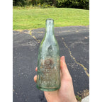 Vintage Clear Henry Burkhardt Jefferson STS INC Chicago Bottle Embossed " T" 7 1/2"