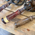 Vintage Woodworking Eggbeater Hand Crank Drill Lot Craftsman Etc