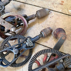 Vintage Woodworking Eggbeater Hand Crank Drill Lot Craftsman Etc