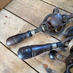 Vintage Woodworking Eggbeater Hand Crank Drill Lot Craftsman Etc