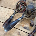 Vintage Woodworking Eggbeater Hand Crank Drill Lot Craftsman Etc