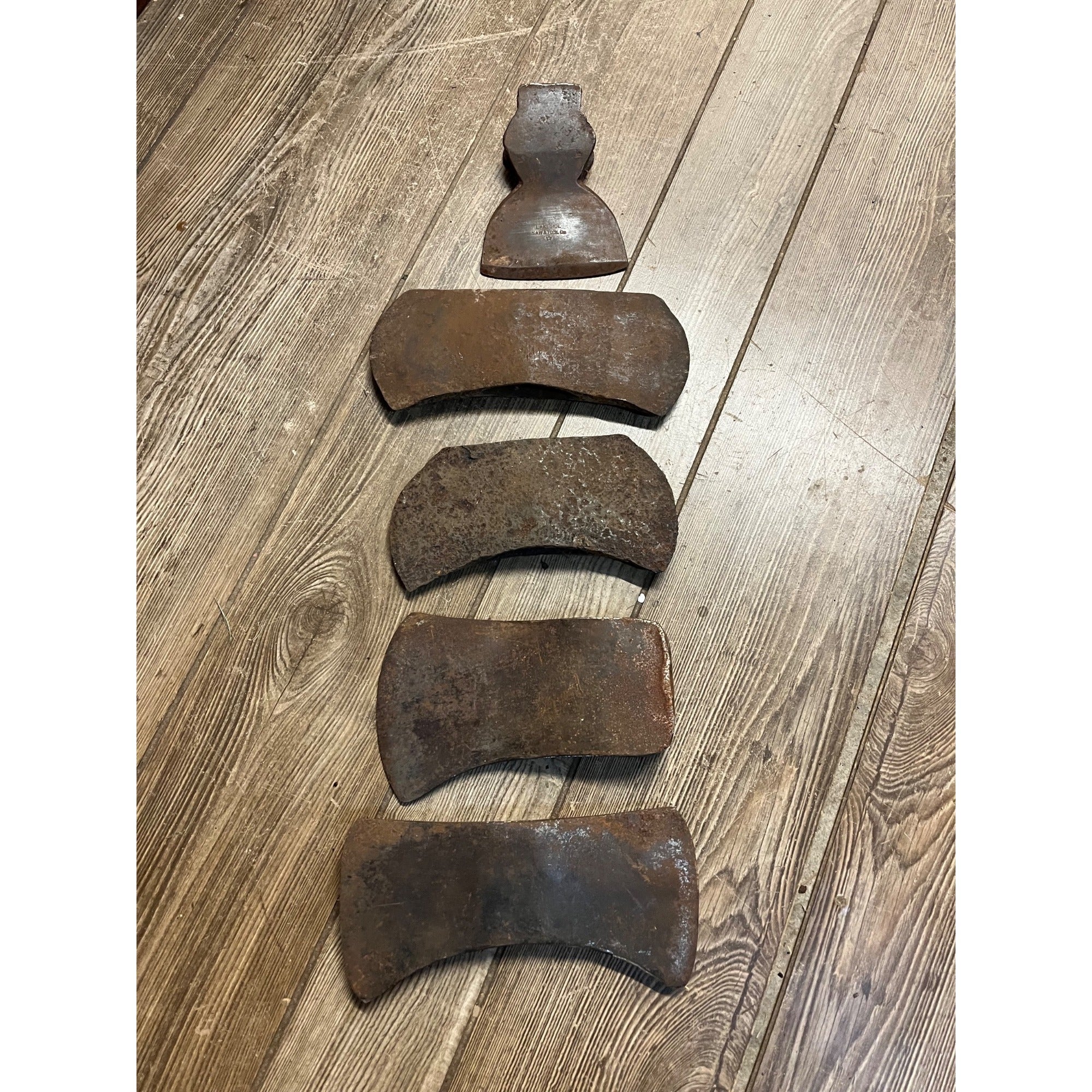 Huge Lot Vintage Axe Heads Double Bit Rusty Restoration Ready Tool Lot