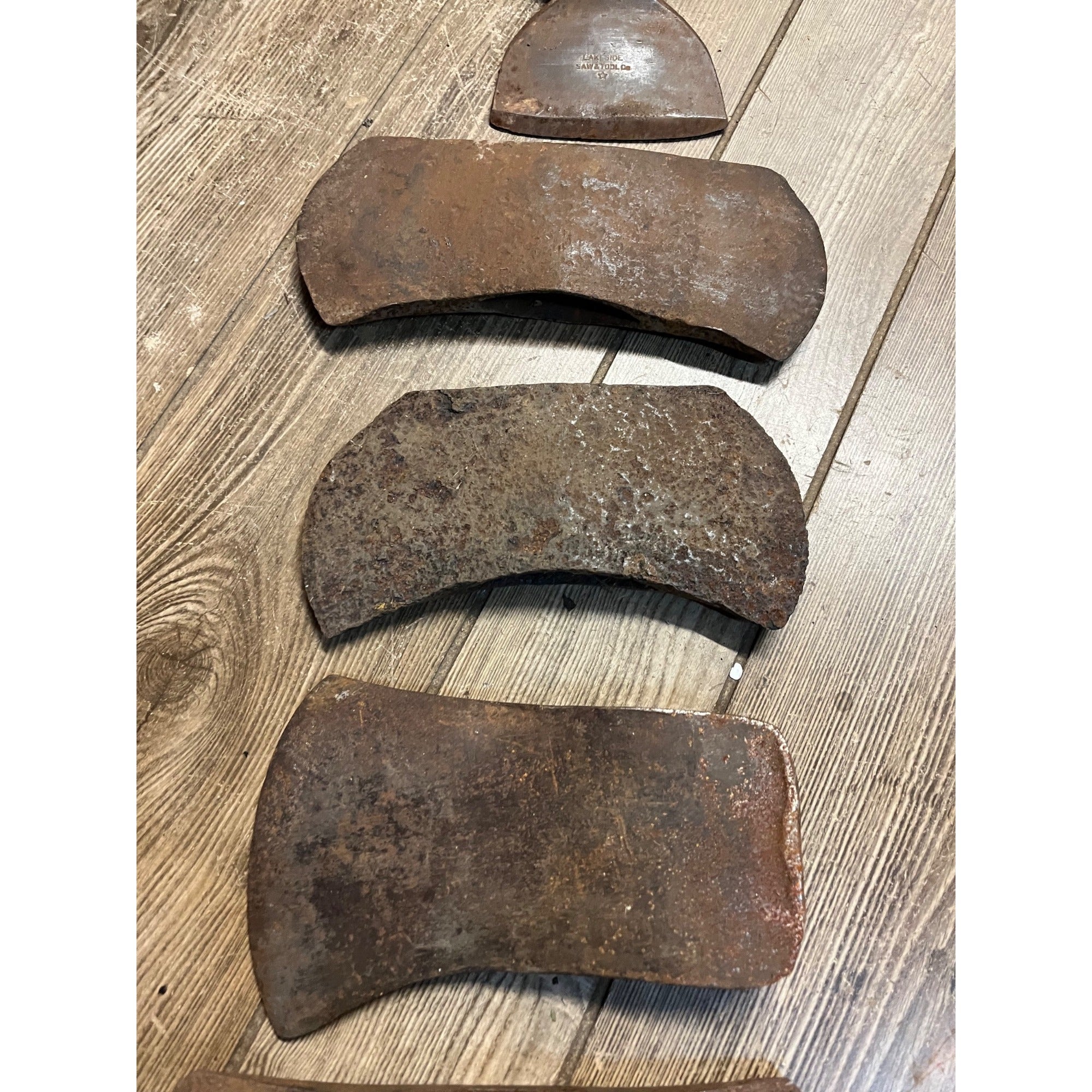 Huge Lot Vintage Axe Heads Double Bit Rusty Restoration Ready Tool Lot