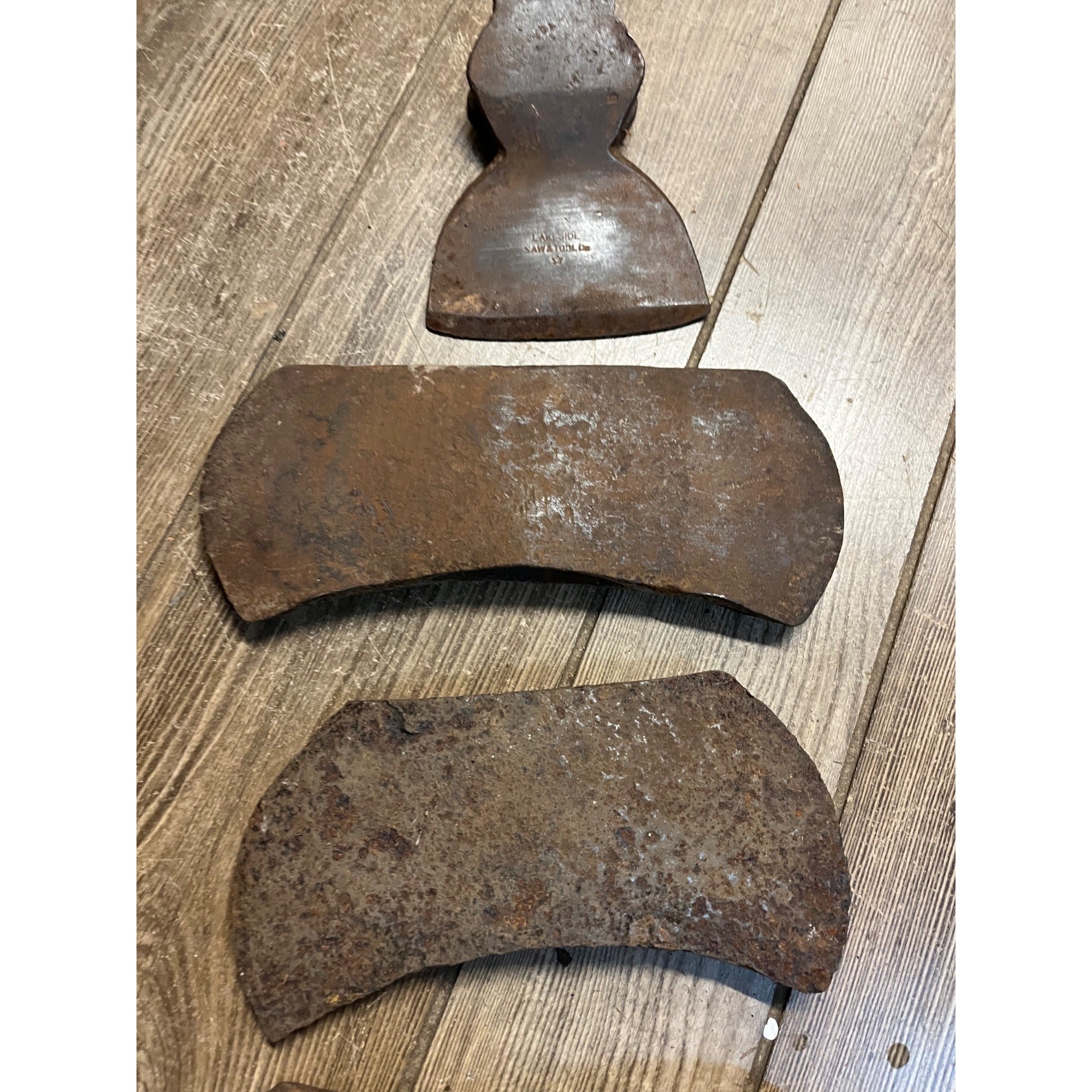 Huge Lot Vintage Axe Heads Double Bit Rusty Restoration Ready Tool Lot