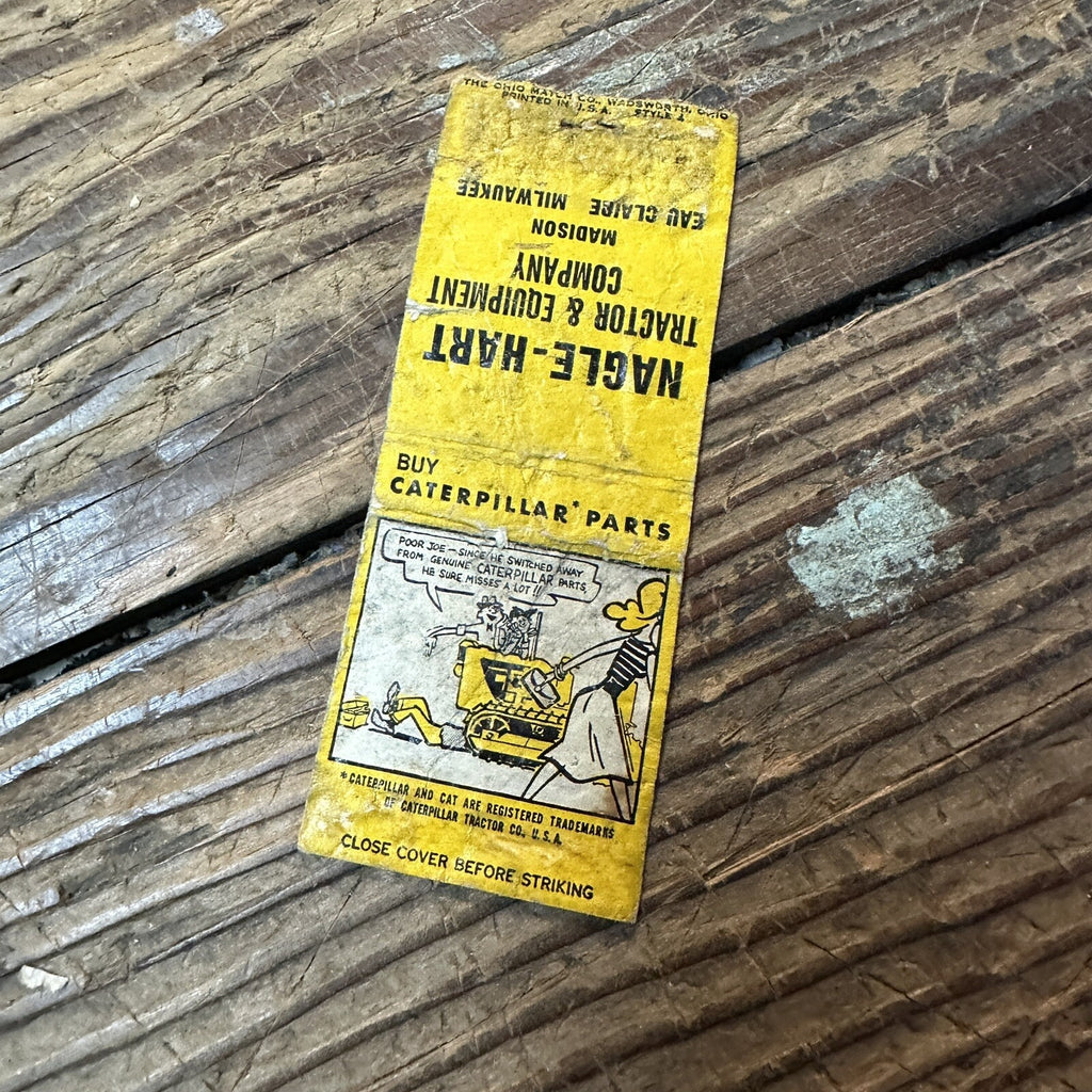 Vintage Advertising Matchbook - Nagle Hart Tractor Company Milwuakee Madison Wis