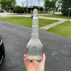 NEAT 1949 Vintage Mohawk Liqueur Liquor Whiskey Bottle Embossed Tower Shaped