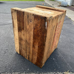 VINTAGE WOODEN CRATE WOOD BOX EVEREADY COLUMBIA BATTERIES NY ADVERTISING