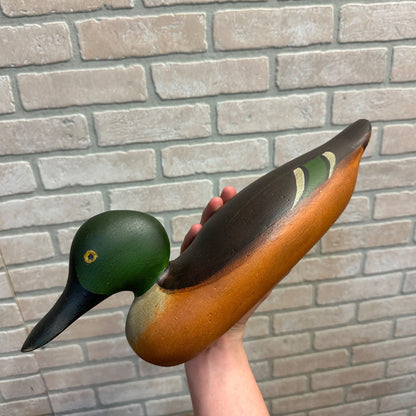 Antique Mason Painted Eye Shovler Duck Decoy Professionally Restored Repainted